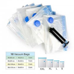 Vacuum Space Saver Bags 10 PCS With Pump